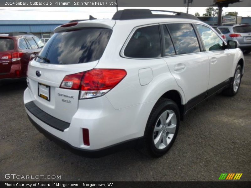 Satin White Pearl / Ivory 2014 Subaru Outback 2.5i Premium