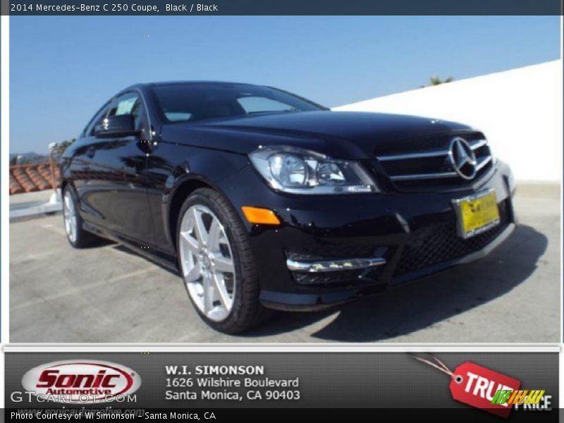 Black / Black 2014 Mercedes-Benz C 250 Coupe
