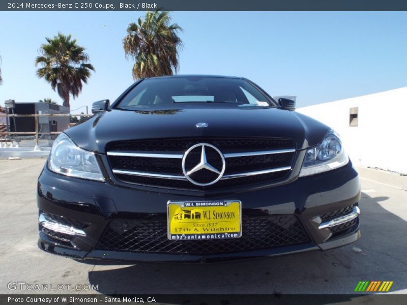Black / Black 2014 Mercedes-Benz C 250 Coupe