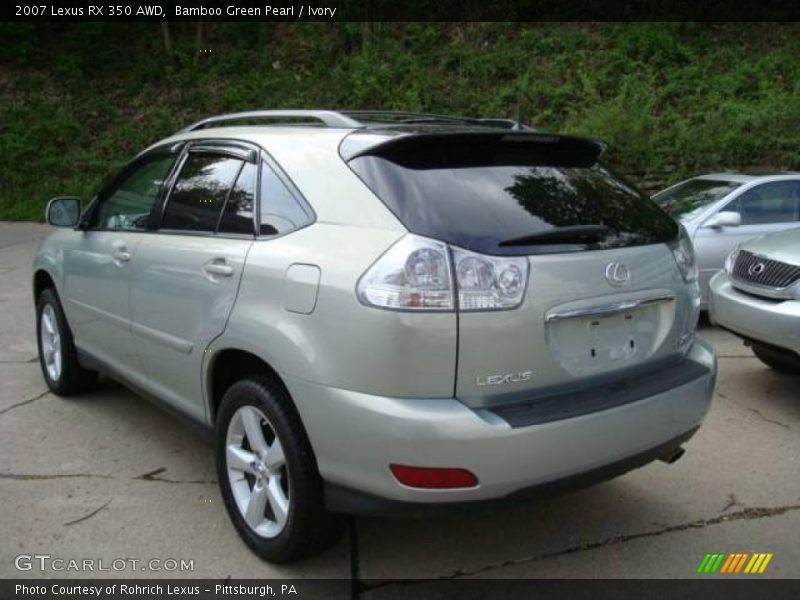Bamboo Green Pearl / Ivory 2007 Lexus RX 350 AWD