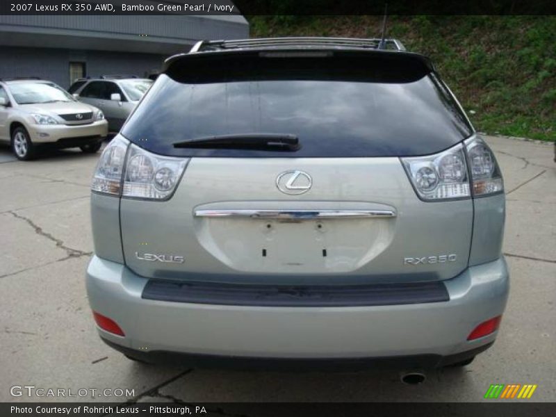 Bamboo Green Pearl / Ivory 2007 Lexus RX 350 AWD