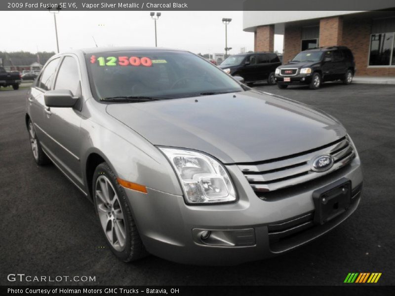 Vapor Silver Metallic / Charcoal Black 2009 Ford Fusion SE V6