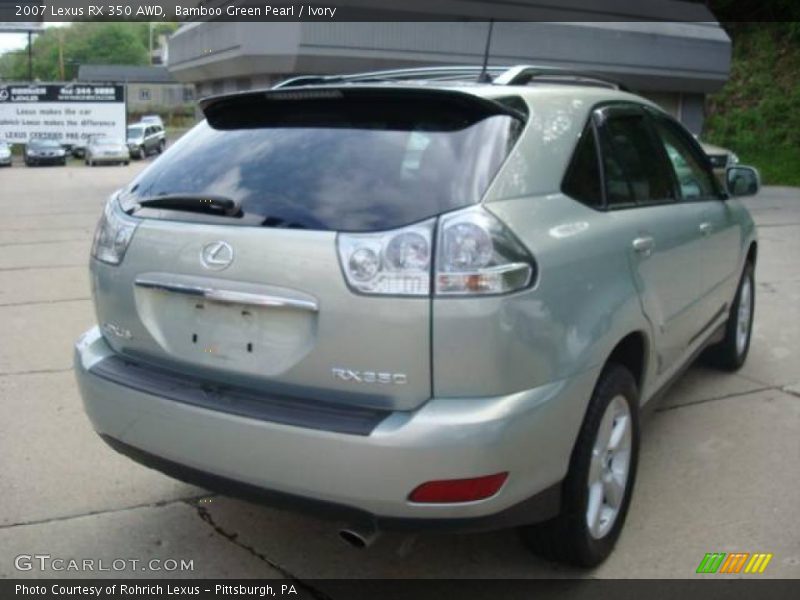 Bamboo Green Pearl / Ivory 2007 Lexus RX 350 AWD