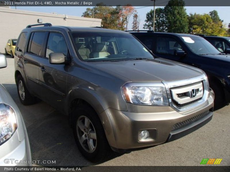 Mocha Metallic / Beige 2011 Honda Pilot EX-L 4WD