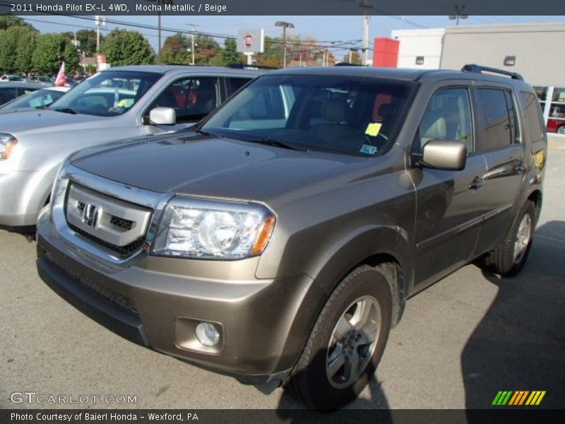 Mocha Metallic / Beige 2011 Honda Pilot EX-L 4WD