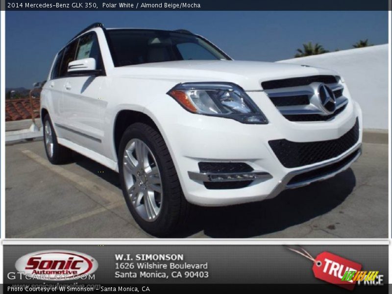 Polar White / Almond Beige/Mocha 2014 Mercedes-Benz GLK 350
