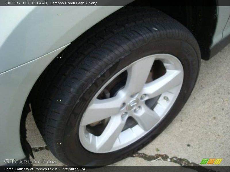 Bamboo Green Pearl / Ivory 2007 Lexus RX 350 AWD