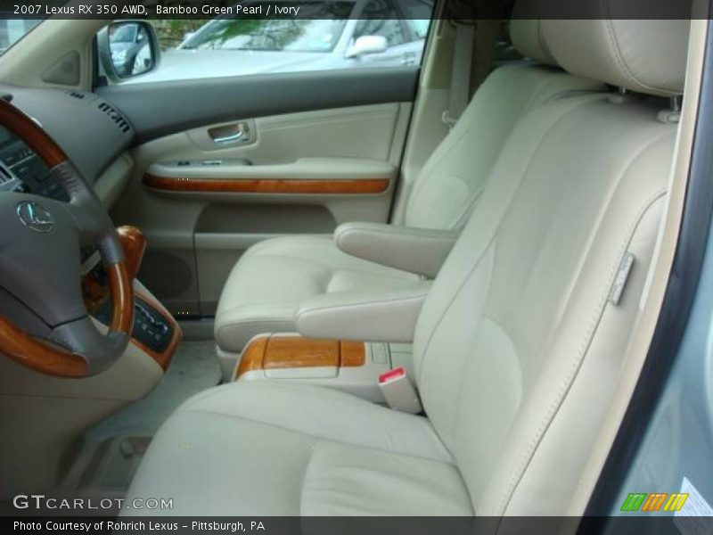 Bamboo Green Pearl / Ivory 2007 Lexus RX 350 AWD