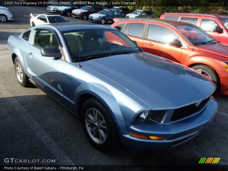 Windveil Blue Metallic / Dark Charcoal 2005 Ford Mustang V6 Premium Coupe