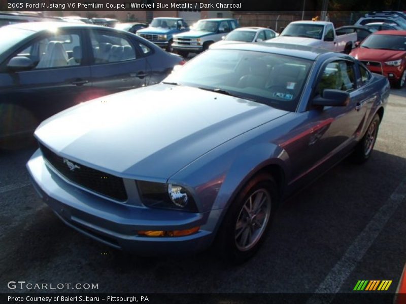 Windveil Blue Metallic / Dark Charcoal 2005 Ford Mustang V6 Premium Coupe