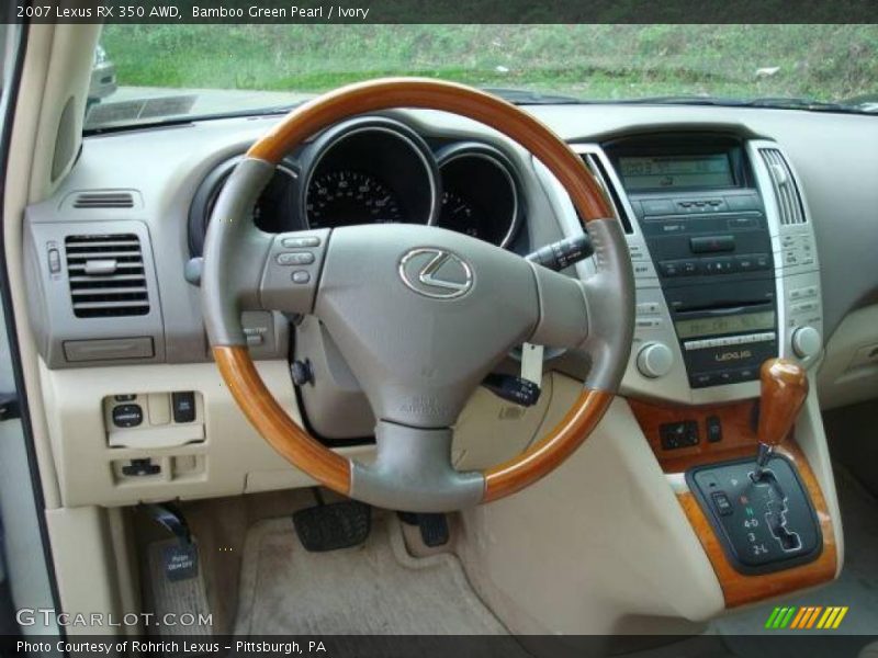 Bamboo Green Pearl / Ivory 2007 Lexus RX 350 AWD