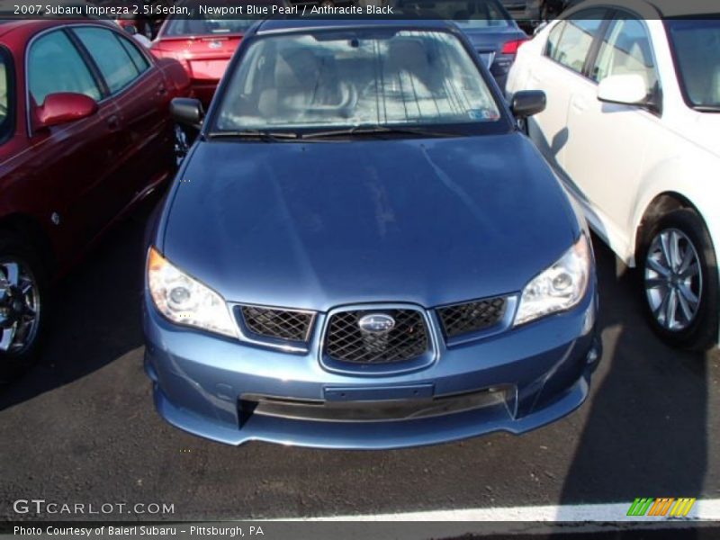 Newport Blue Pearl / Anthracite Black 2007 Subaru Impreza 2.5i Sedan