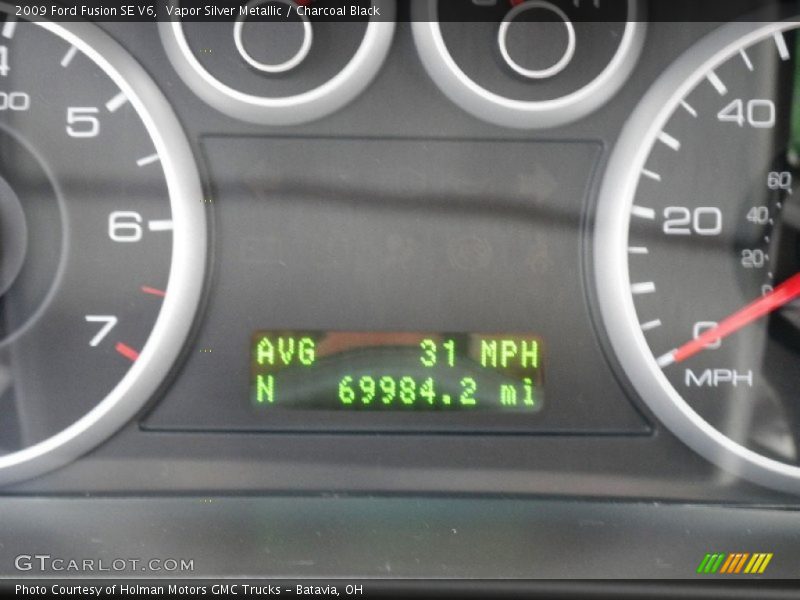Vapor Silver Metallic / Charcoal Black 2009 Ford Fusion SE V6