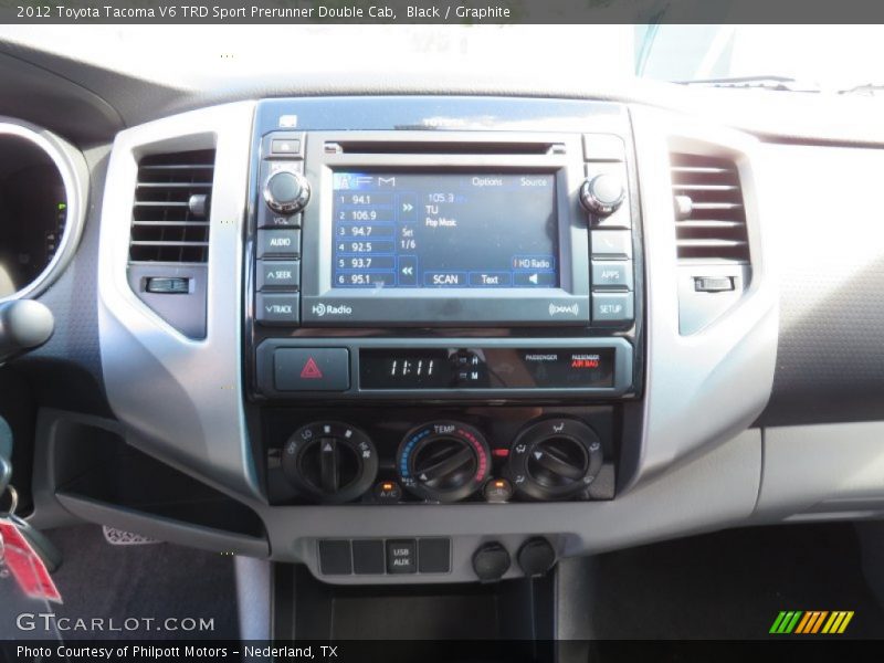 Black / Graphite 2012 Toyota Tacoma V6 TRD Sport Prerunner Double Cab