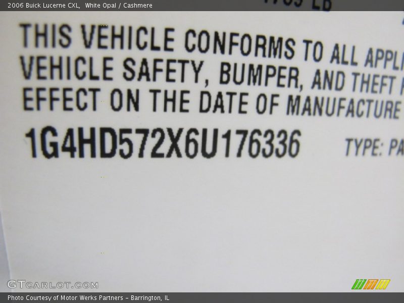 White Opal / Cashmere 2006 Buick Lucerne CXL