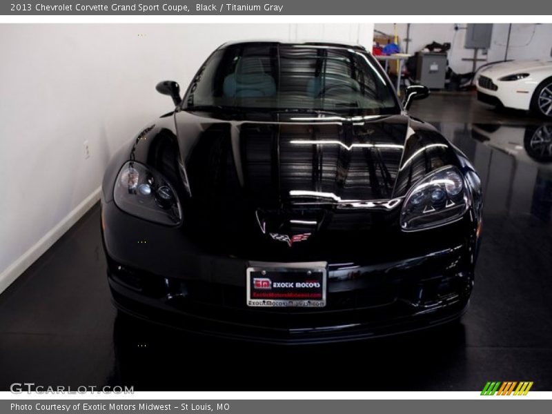 Black / Titanium Gray 2013 Chevrolet Corvette Grand Sport Coupe
