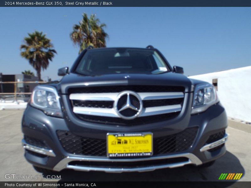 Steel Grey Metallic / Black 2014 Mercedes-Benz GLK 350