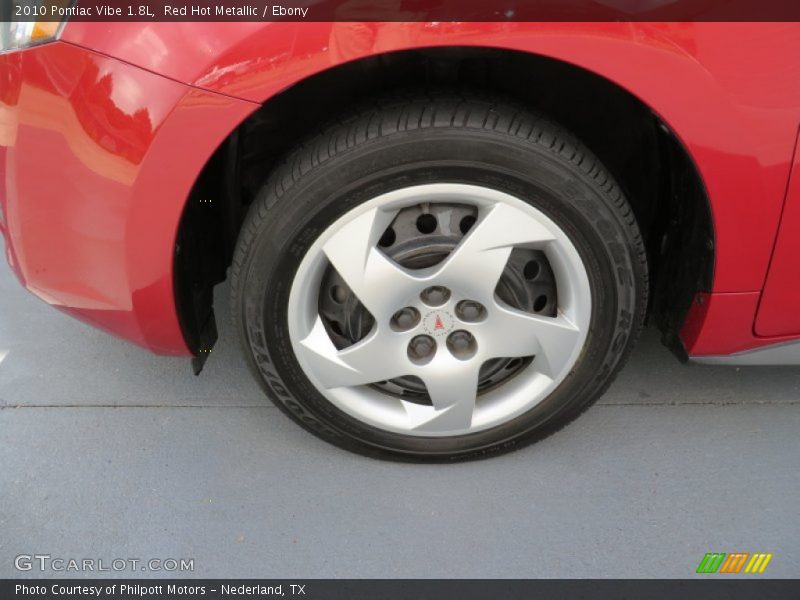 Red Hot Metallic / Ebony 2010 Pontiac Vibe 1.8L