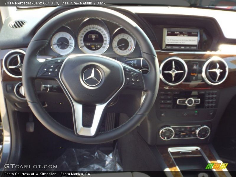 Steel Grey Metallic / Black 2014 Mercedes-Benz GLK 350