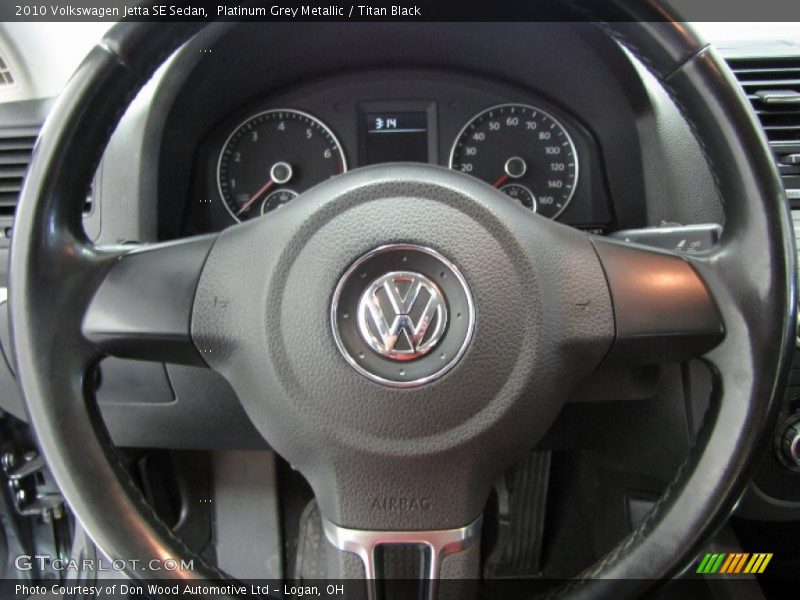 Platinum Grey Metallic / Titan Black 2010 Volkswagen Jetta SE Sedan