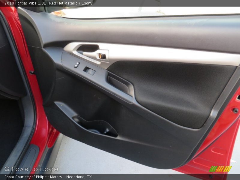 Red Hot Metallic / Ebony 2010 Pontiac Vibe 1.8L