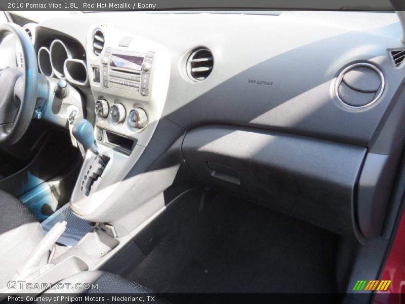 Red Hot Metallic / Ebony 2010 Pontiac Vibe 1.8L