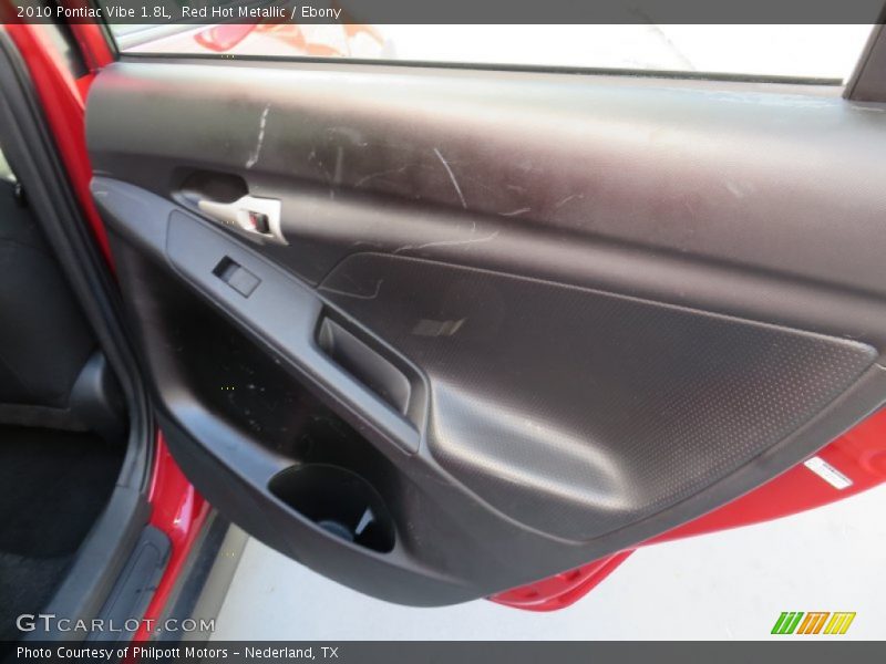 Red Hot Metallic / Ebony 2010 Pontiac Vibe 1.8L