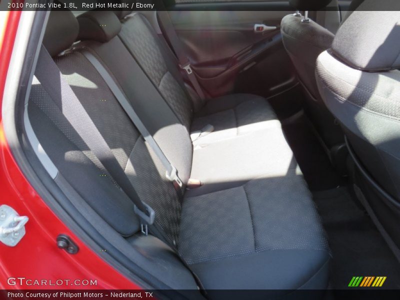 Red Hot Metallic / Ebony 2010 Pontiac Vibe 1.8L