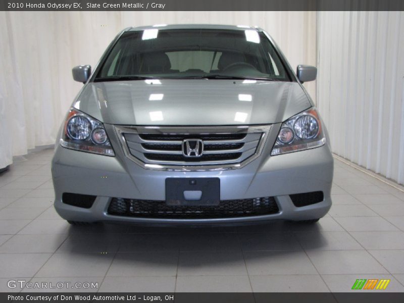 Slate Green Metallic / Gray 2010 Honda Odyssey EX