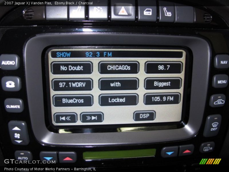 Ebony Black / Charcoal 2007 Jaguar XJ Vanden Plas