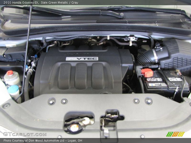 Slate Green Metallic / Gray 2010 Honda Odyssey EX