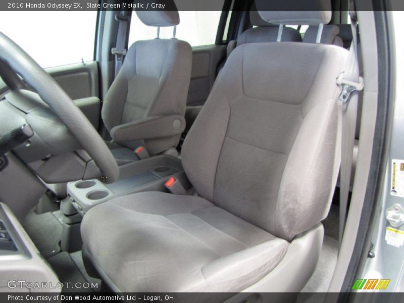 Slate Green Metallic / Gray 2010 Honda Odyssey EX