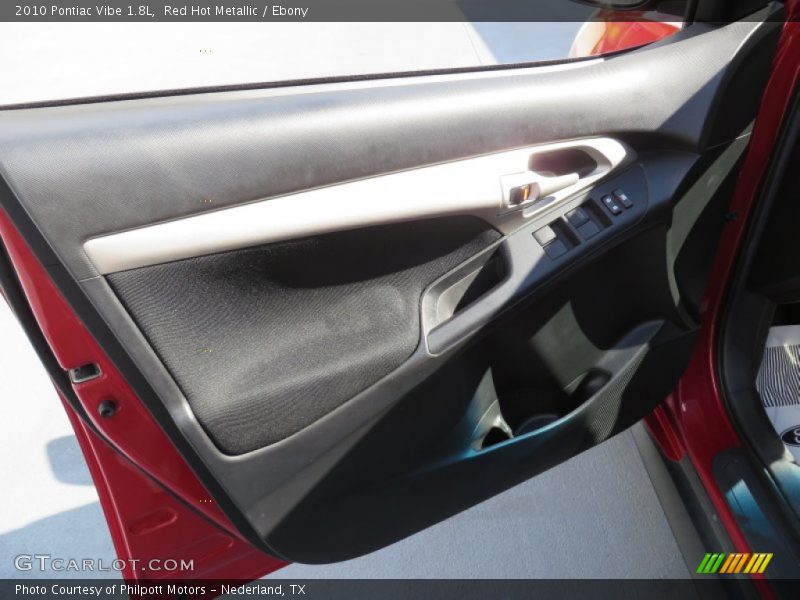 Red Hot Metallic / Ebony 2010 Pontiac Vibe 1.8L