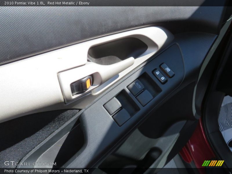 Red Hot Metallic / Ebony 2010 Pontiac Vibe 1.8L