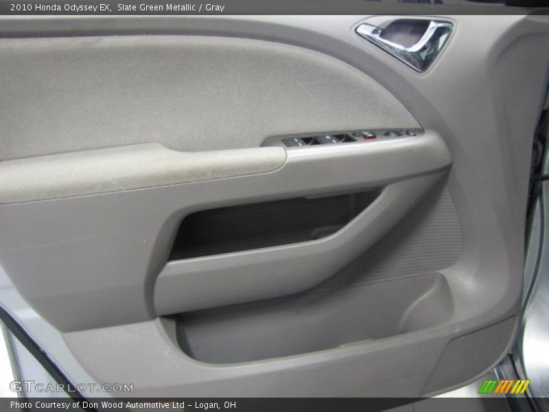 Slate Green Metallic / Gray 2010 Honda Odyssey EX