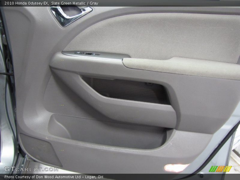 Slate Green Metallic / Gray 2010 Honda Odyssey EX