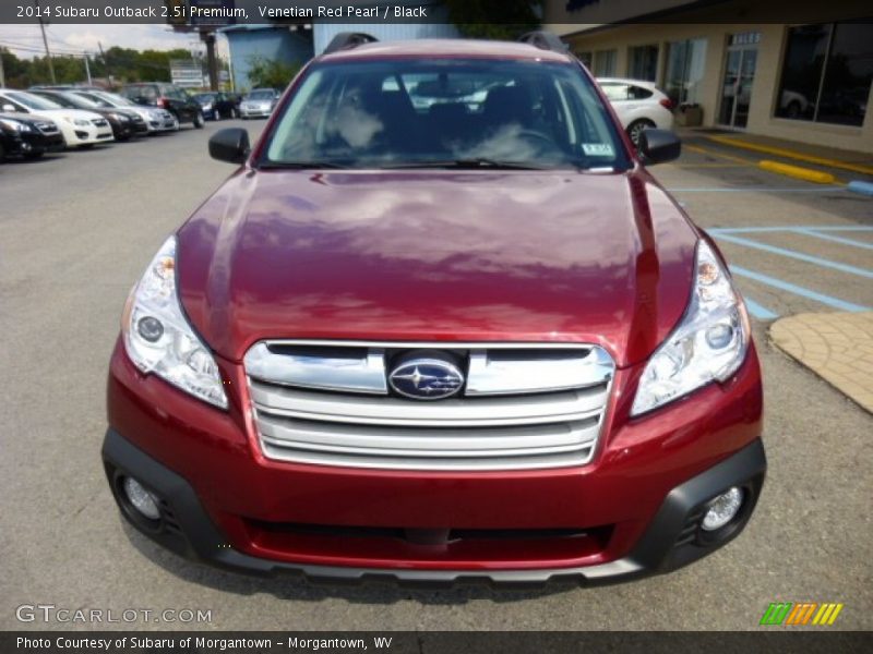 Venetian Red Pearl / Black 2014 Subaru Outback 2.5i Premium