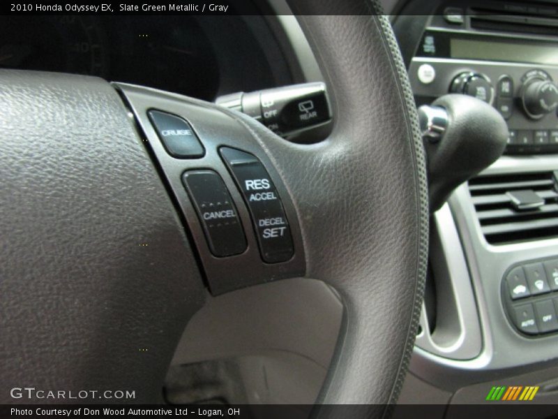 Slate Green Metallic / Gray 2010 Honda Odyssey EX
