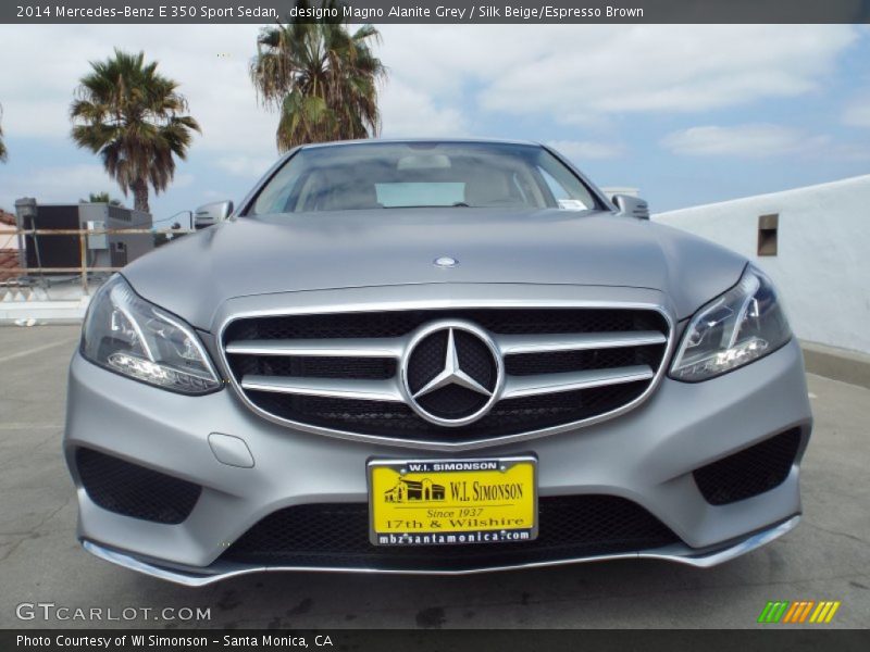 designo Magno Alanite Grey / Silk Beige/Espresso Brown 2014 Mercedes-Benz E 350 Sport Sedan
