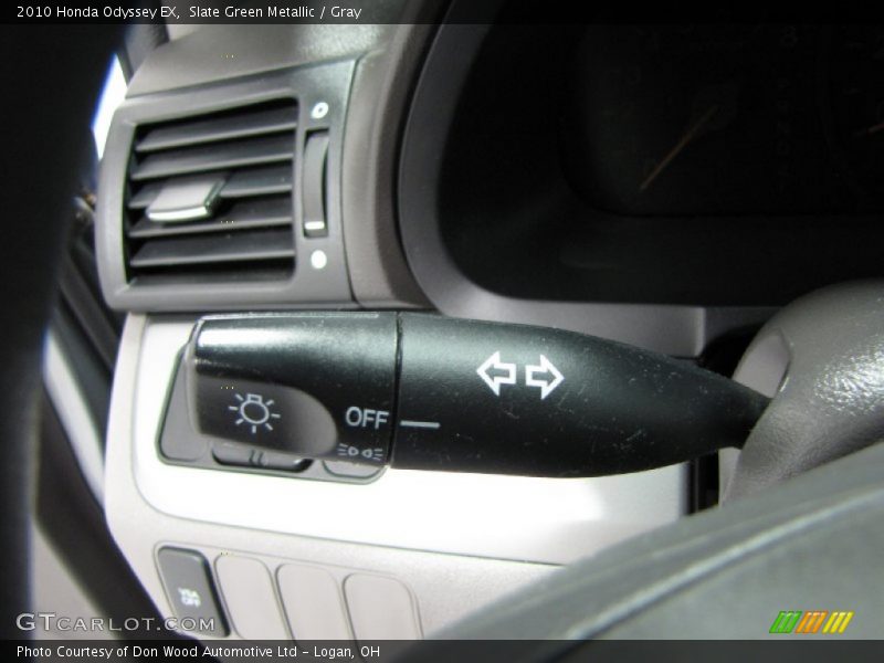 Slate Green Metallic / Gray 2010 Honda Odyssey EX