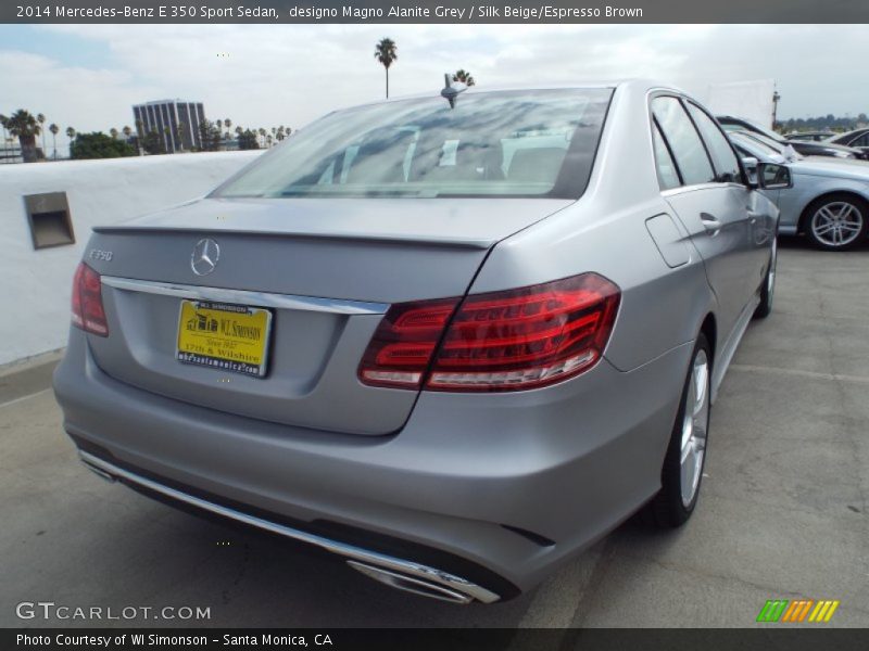 designo Magno Alanite Grey / Silk Beige/Espresso Brown 2014 Mercedes-Benz E 350 Sport Sedan