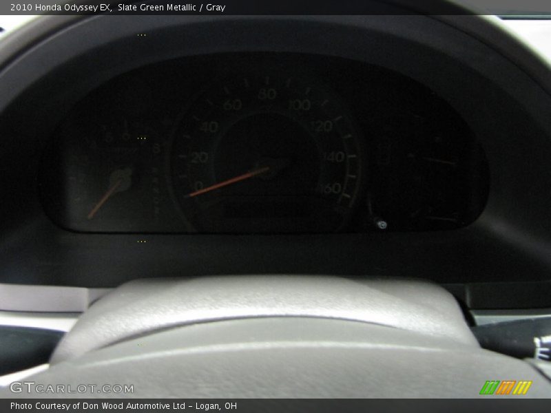 Slate Green Metallic / Gray 2010 Honda Odyssey EX