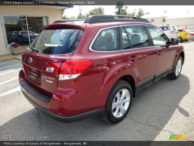 Venetian Red Pearl / Black 2014 Subaru Outback 2.5i Premium