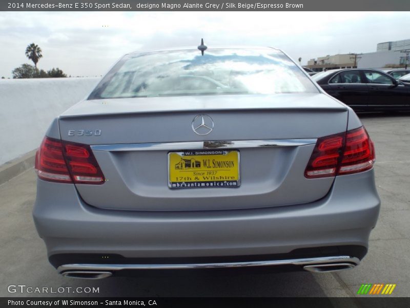 designo Magno Alanite Grey / Silk Beige/Espresso Brown 2014 Mercedes-Benz E 350 Sport Sedan