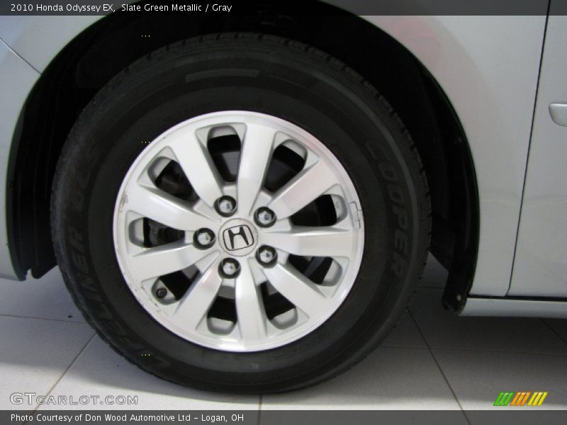 Slate Green Metallic / Gray 2010 Honda Odyssey EX