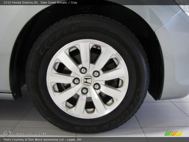 Slate Green Metallic / Gray 2010 Honda Odyssey EX