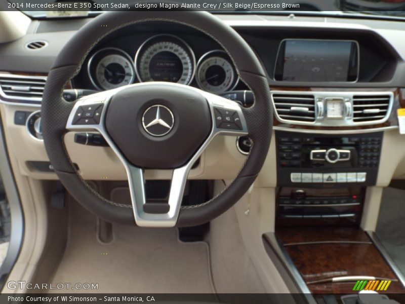 designo Magno Alanite Grey / Silk Beige/Espresso Brown 2014 Mercedes-Benz E 350 Sport Sedan