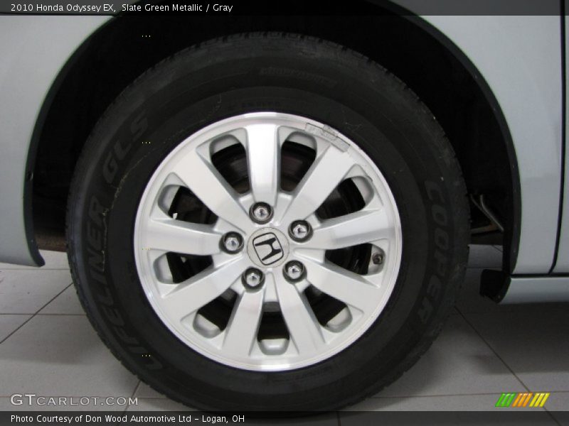 Slate Green Metallic / Gray 2010 Honda Odyssey EX