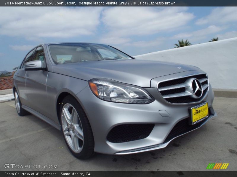 designo Magno Alanite Grey / Silk Beige/Espresso Brown 2014 Mercedes-Benz E 350 Sport Sedan