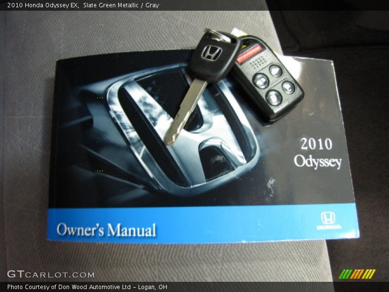 Slate Green Metallic / Gray 2010 Honda Odyssey EX